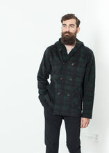Load image into Gallery viewer, Double Breasted Hoodie in Forest Plaid

